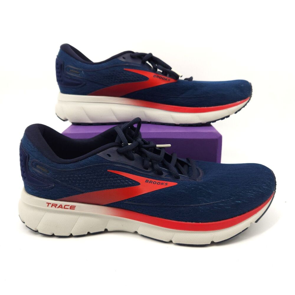 Brooks Trace 2 Shoes Mens Size 11 Shoes Blue Running Gym Walking 1103881D420